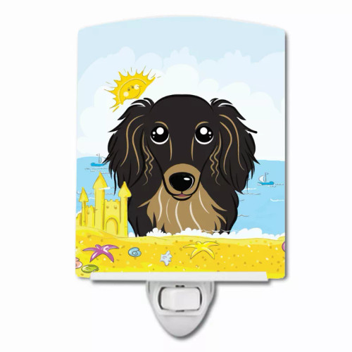 Summer Beach Design with Dog Ceramic Night Light - S000213B001695P099412V000