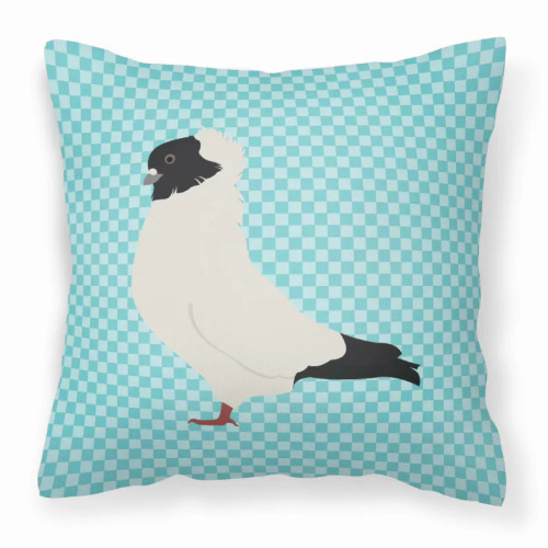 Blue Check Themed Fabric Decorative Pillow - BB8126PW1818