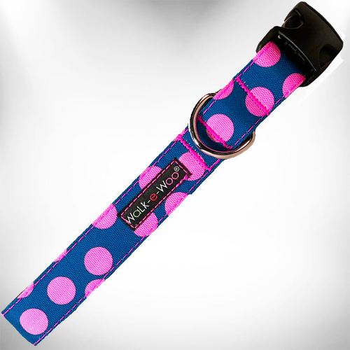Polka Dot Dog on Brown Collars - 359-3