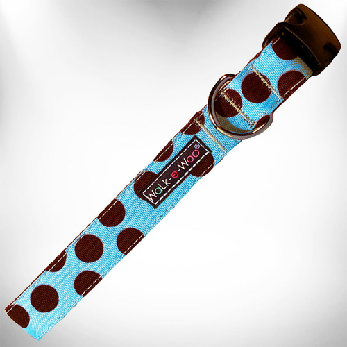 Polka Dot Dog on Brown Collars - 215-4
