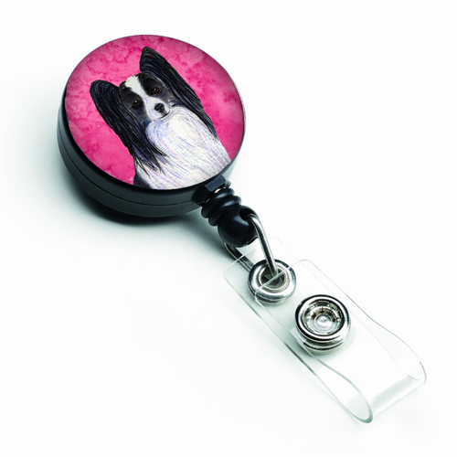 Dog Retractable Badge Reel - SS4781-PK-BR