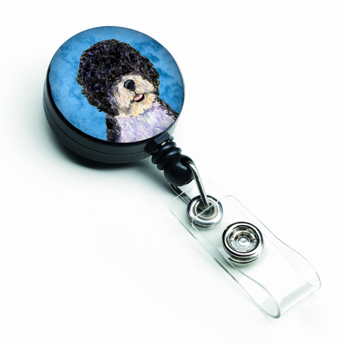 Dog Retractable Badge Reel - SS4766-BU-BR
