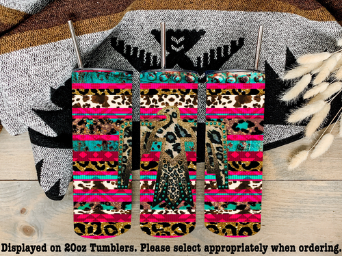 Leopard Thunderbird Steel Tumbler