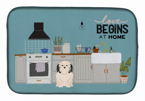 Dog Kitchen Scene Dish Drying Mat - S000213B001695P020172V005