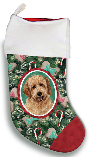 Goldendoodle Red - Best of Breed Christmas Stocking