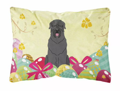Easter Eggs Dog Art Canvas Fabric Decorative Pillow - S000213B001695P083943V000