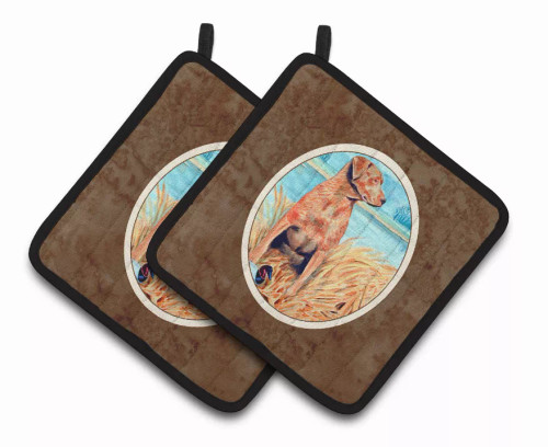 Dog Artwork Pair of Pot Holders - S000213B001695P069335V006