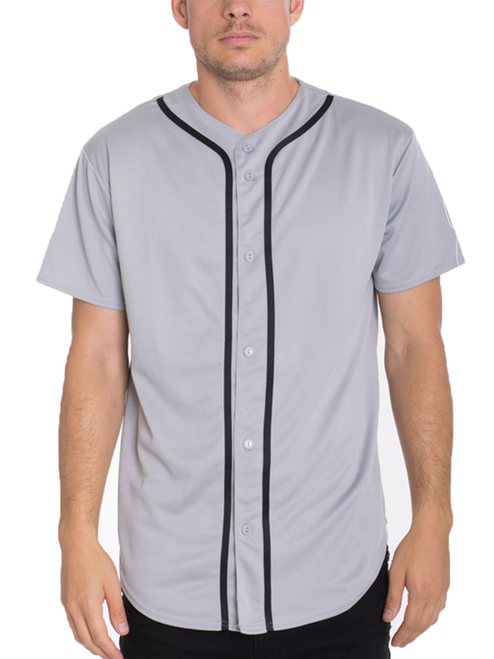 Classic Baseball Jersey - STS0171-GREYBK-2X