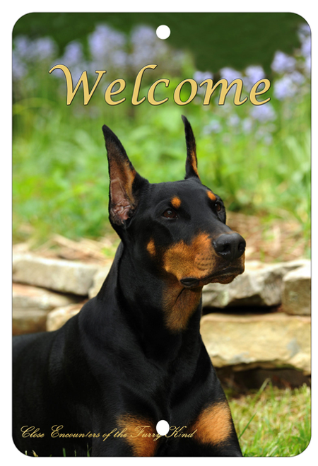 Doberman Cropped - Best of Breed  Indoor/Outdoor Aluminum Sign