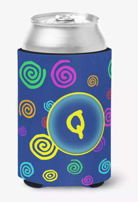 Monogram Letter Can or Bottle Hugger - CJ1011-QCC