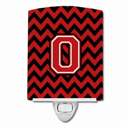 Letter Chevron Ceramic Night Light - CJ1047-OCNL