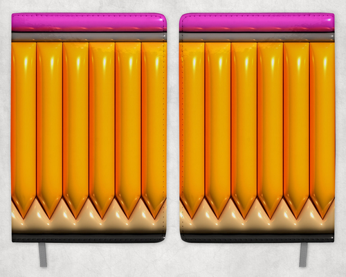 Pencil Printed 8 Inch  A-5 Journal Pencil Printed 8 Inch  A-5 Journal