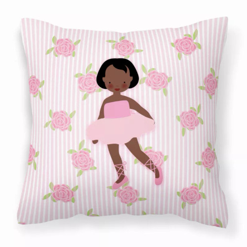 Ballerina Themed Fabric Decorative Pillow - BB5190PW1818