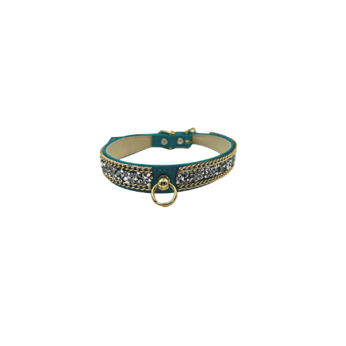 Chunky Rhinestone and Chain Collar - S002142B002493P000428V011