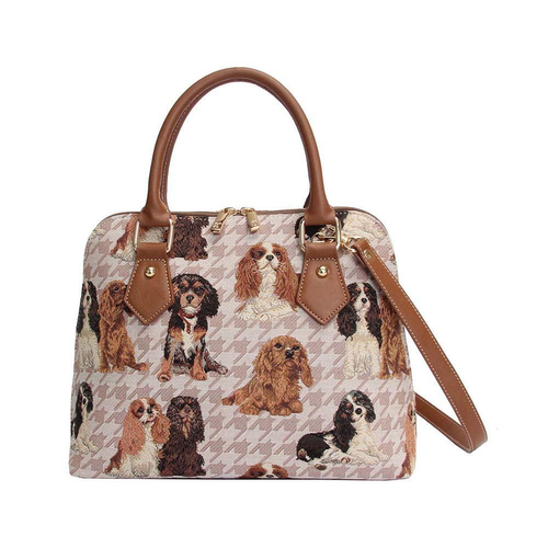 King Charles Cavalier Spaniel Convertible Top Handle Purse Handbag