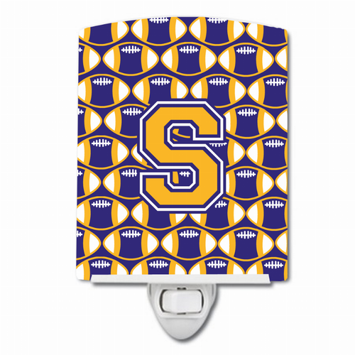 Letter Football Ceramic Night Light - CJ1064-SCNL