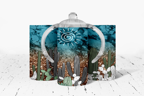 Cactus  Insulated Kids Dual Lid Sippy Cup Tumbler - 3739-3355