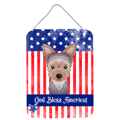 American Flag Design with Dog Wall or Door Hanging Prints - S000213B001695P062554V000