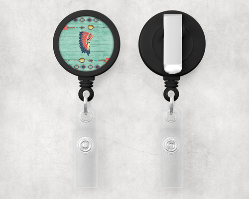 Headdress 1" Retractable Badge Reel