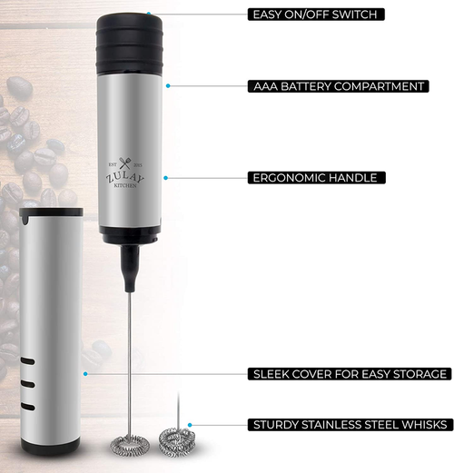 Travel Milk Frother with Protective Cover