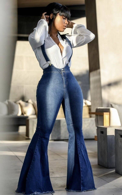 Bell Bottom Overall Suspenders