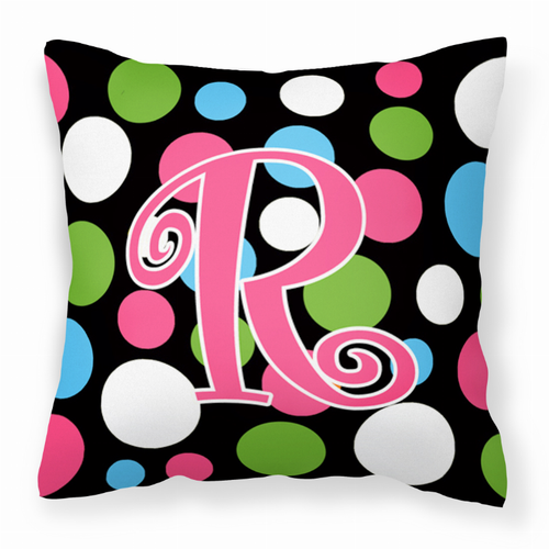 Monogram Letter Fabric Decorative Pillow - CJ1038-RPW1414
