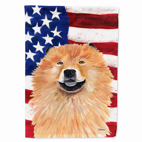 USA American Flag with Dog Flag Garden Size - S000213B001695P118745V000