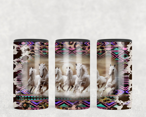 Aztec Horses  Steel can hugger - optional speaker