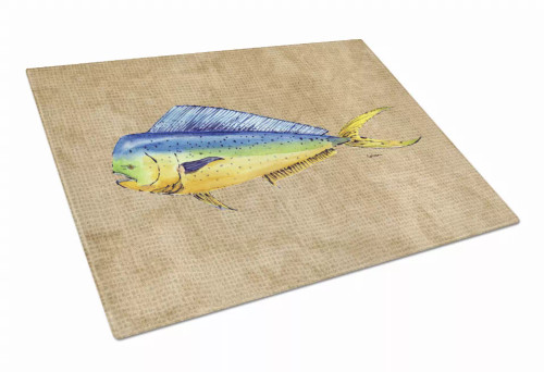 Fish Art Glass Cutting Board Large - 8811LCB