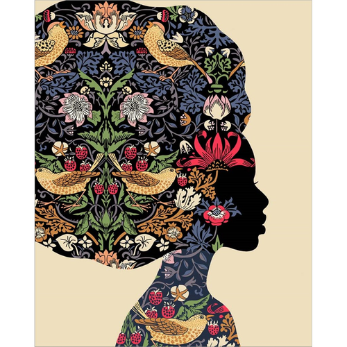 Afro Woman by Ioana Horvat, Canvas Art