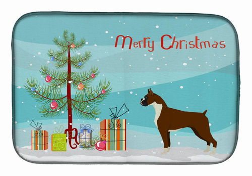 Dog Breed/Merry Christmas art Dish Drying Mat - CK3526DDM