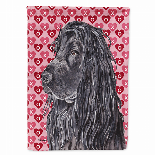 Hearts Love and Valentine's Day Dog Portrait Flag Garden Size - S000213B001695P037377V000