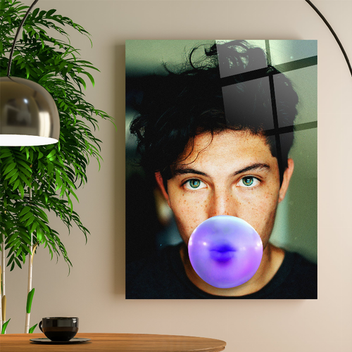 Gummy Men Glass Wall Art - BM156-1 Gummy Men Glass Wall Art - BM156-1