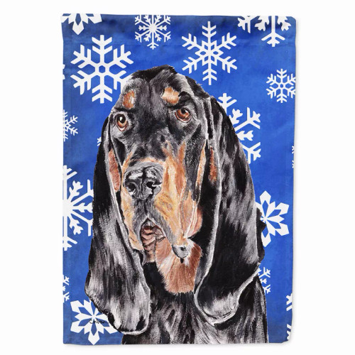 Winter Snowflakes Holiday Dog Flag Garden Size
