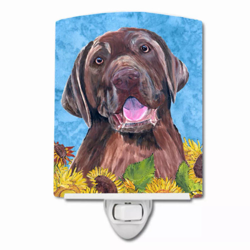 Dog In Summer Flowers Ceramic Night Light - S000213B001695P103187V000