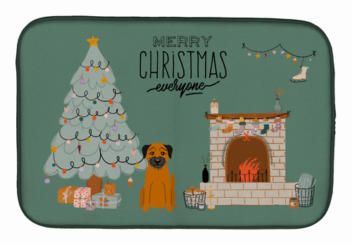 Dog Christmas Everyone Dish Drying Mat - S000213B001695P020168V005