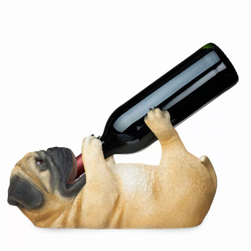 Pug Wine Bottle Holder By True Pug Wine Bottle Holder By True