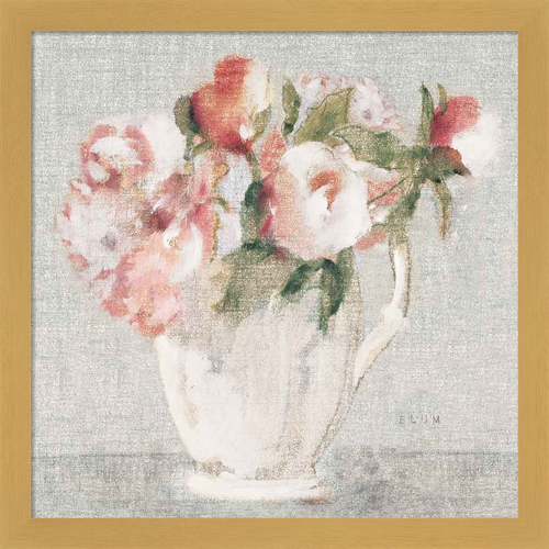 Cottage Bouquet III Light by Cheri Blum, Framed Art