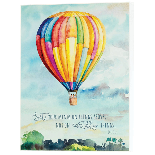 Hot Air Balloons Colossians 3:2 Wall