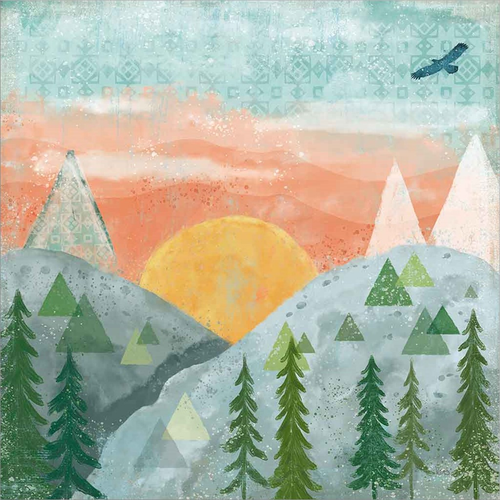 Woodland Forest VI No Words by Veronique Charron, Framed Art