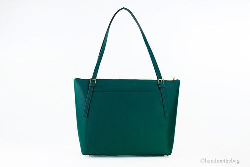 Michael Kors Voyager Large Racing Green Leather East West Tote Michael Kors Voyager Large Racing Green Leather East West Tote