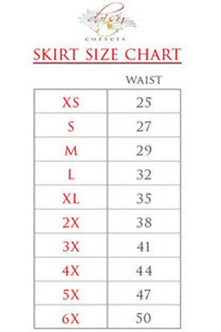 Satin with Lace Overlay Lace-Up Skirt - ACC-22-4X