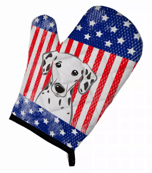 American Flag and Dog on Oven Mitt - S000213B001695P069322V046