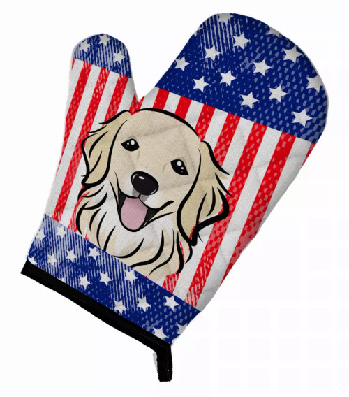 American Flag and Dog on Oven Mitt - S000213B001695P069322V041
