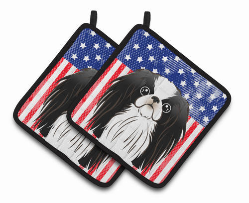 American Flag and Dog on Oven Mitt - S000213B001695P069322V029