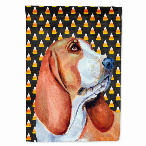 Candy Corn Halloween Dog Portrait Flag Garden Size - LH9073GF