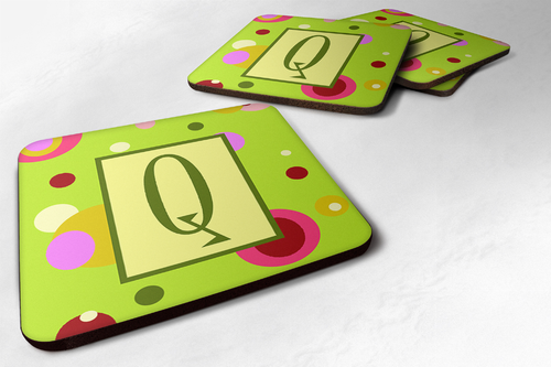 Letter Monogram - Foam Coaster Set of 4 - CJ1010-QFC