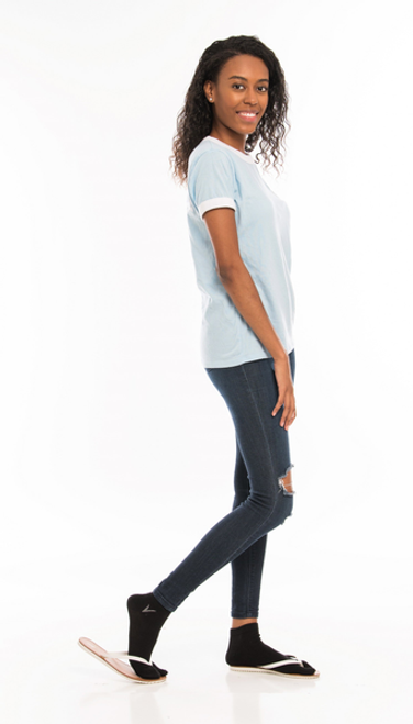 V-Toe Flip Flop Tabi Big Toe Socks - Black Casual Ankle Split Toe Socks V-Toe Flip Flop Tabi Big Toe Socks - Black Casual Ankle Split Toe Socks