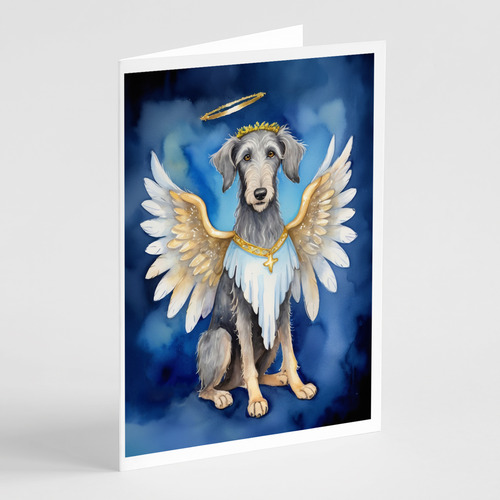 Scottish Deerhound My Angel Greeting Cards Pack of 8