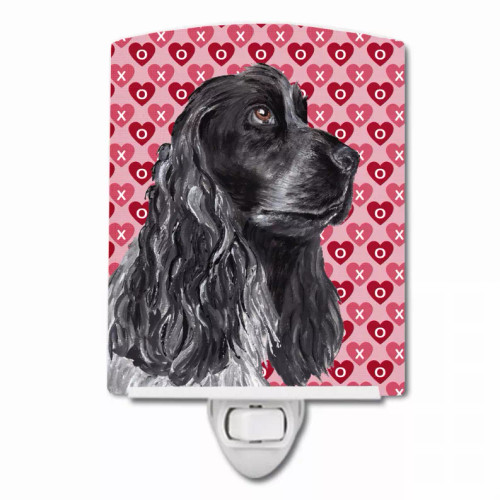 Hearts Love and Valentine's Day Dog Art Ceramic Night Light - S000213B001695P103397V000